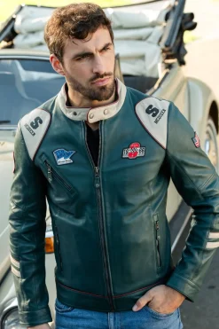 Blouson Homme Steve Mcqueen Clint Petrol