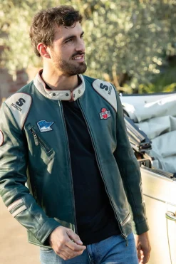 Blouson Homme Steve Mcqueen Clint Petrol