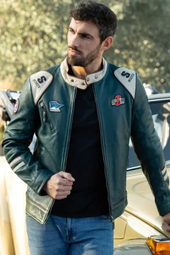 Blouson Homme Steve Mcqueen Clint Petrol