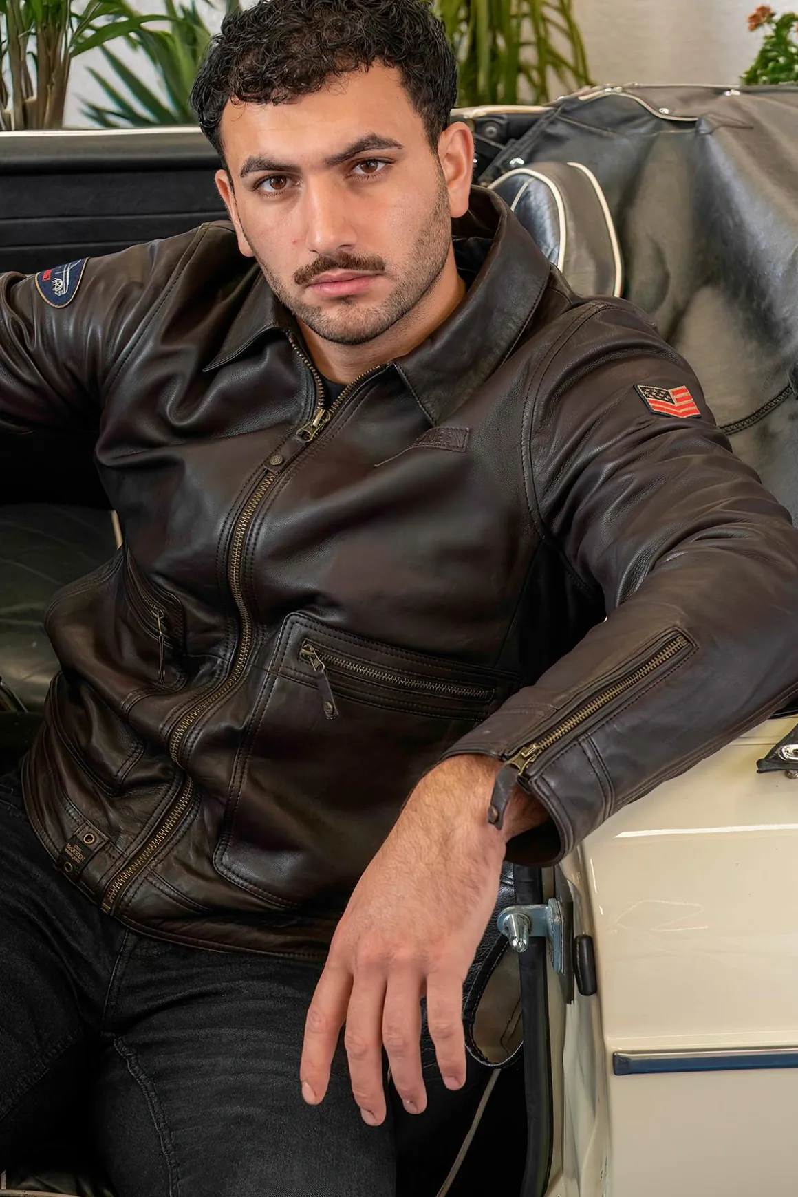 Blouson Homme Steve Mcqueen Craig2 Dark Brown