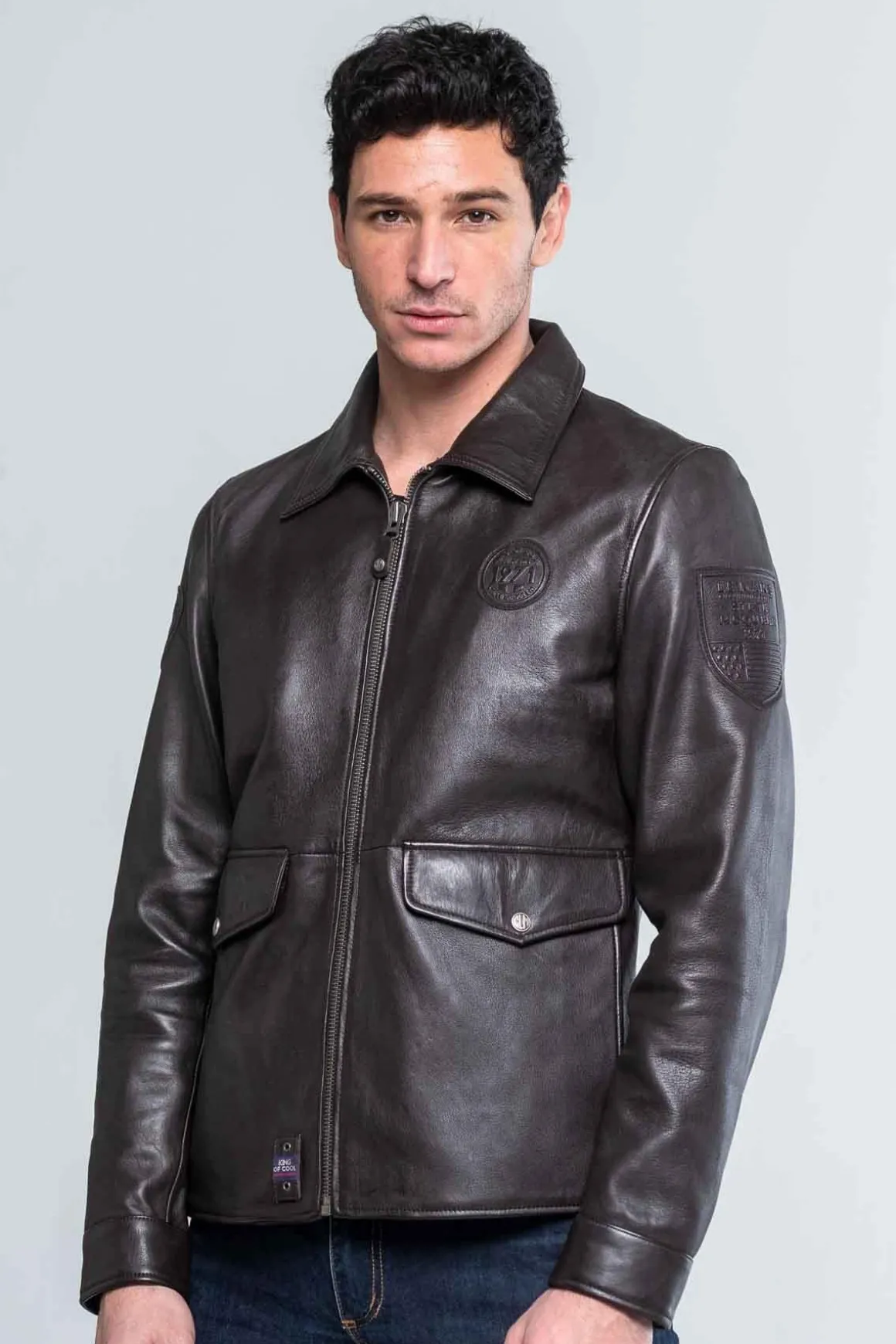 Blouson Homme Steve Mcqueen Charlie3 Dark Brown