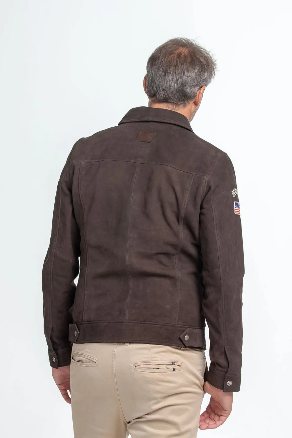 Blouson Homme Steve Mcqueen Charlie Sheep Steve Mcqueen Nubuk Marron Zz
