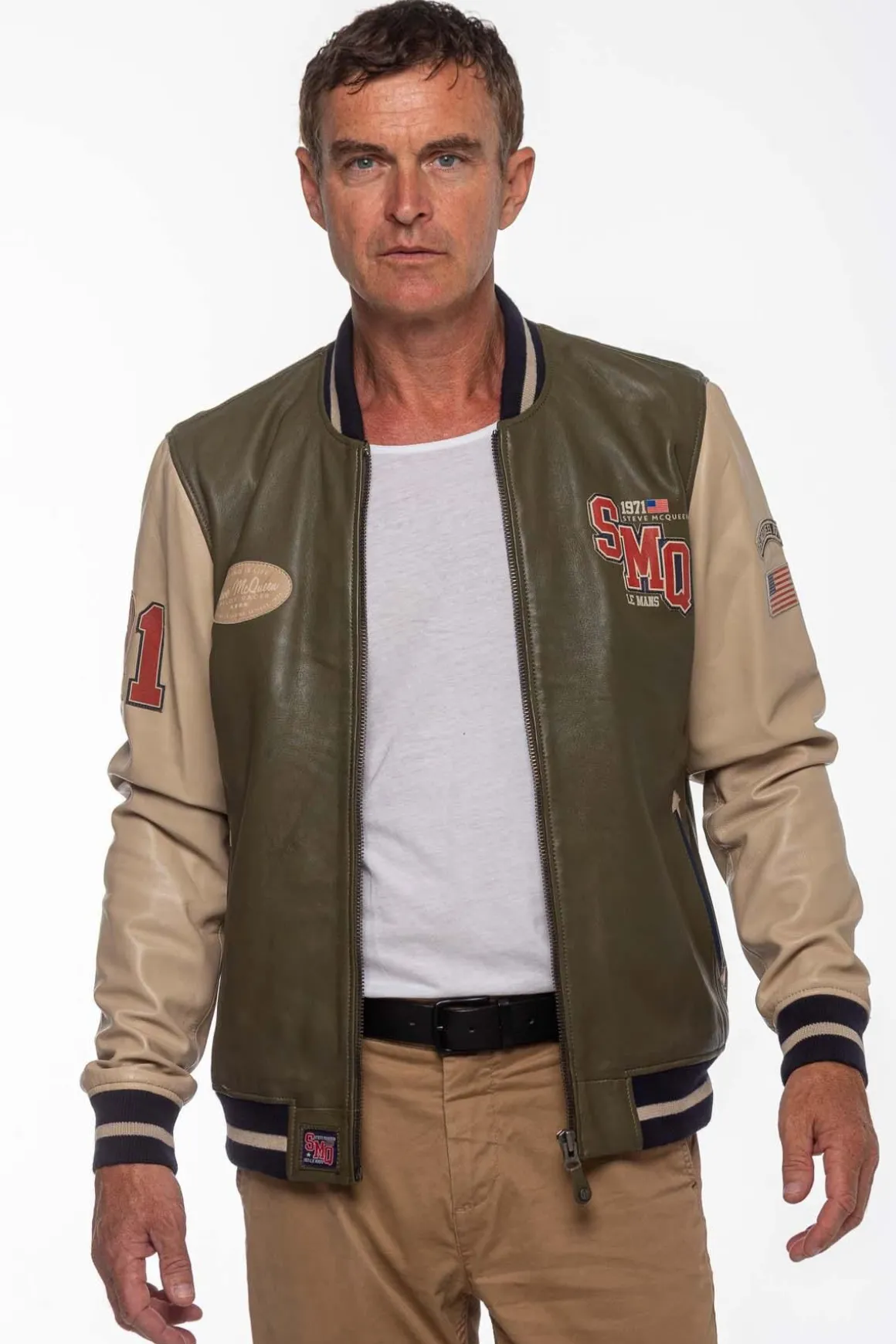 Blouson Homme Steve Mcqueen Cooler King Steve Mcqueen Light Kaki