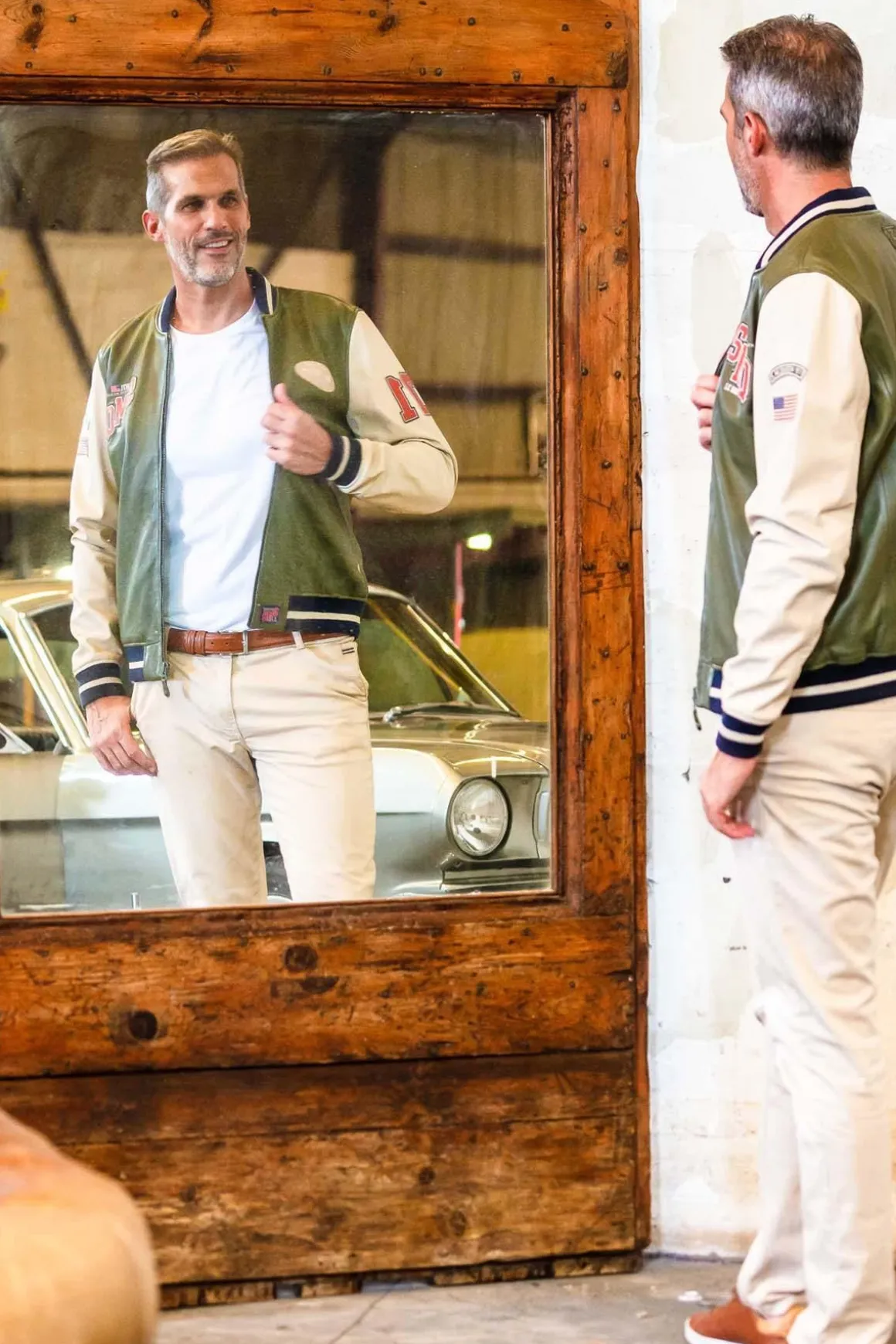 Blouson Homme Steve Mcqueen Cooler King Steve Mcqueen Light Kaki