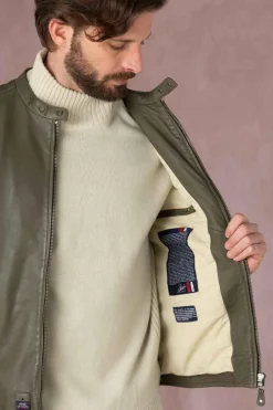 Blouson Homme Steve Mcqueen Gary Sheep Crown Khaki