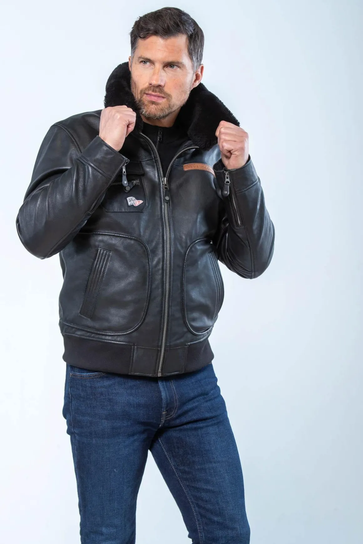 Blouson Homme Steve Mcqueen Gavin Black