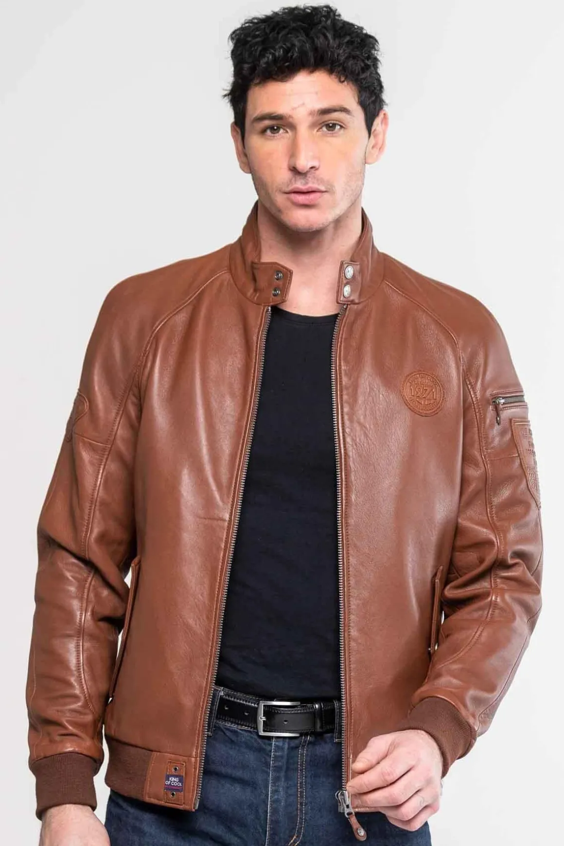 Blouson Homme Steve Mcqueen Harry3 Tortoise