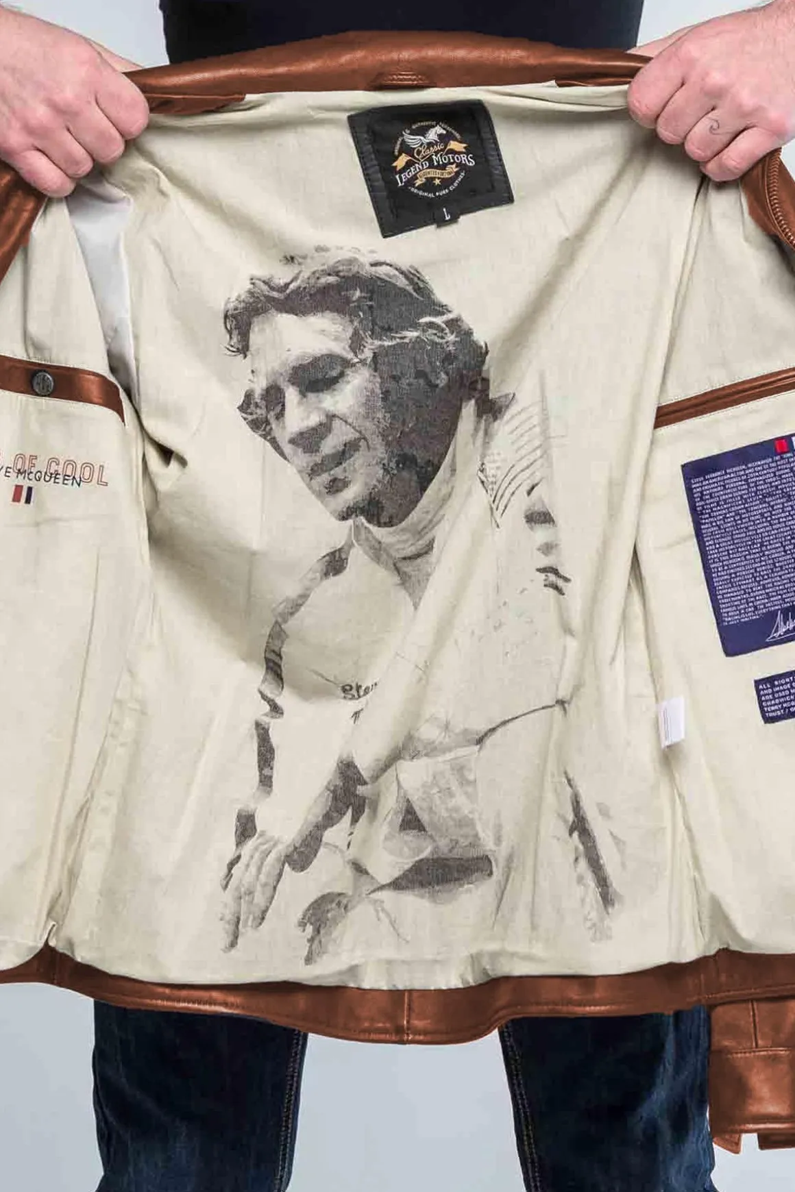 Blouson Homme Steve Mcqueen Harry3 Tortoise