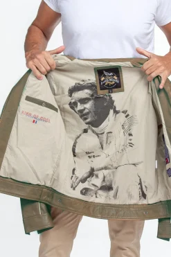 Blouson Homme Steve Mcqueen Harry Sheep Steve Mcqueen Crown Kaki