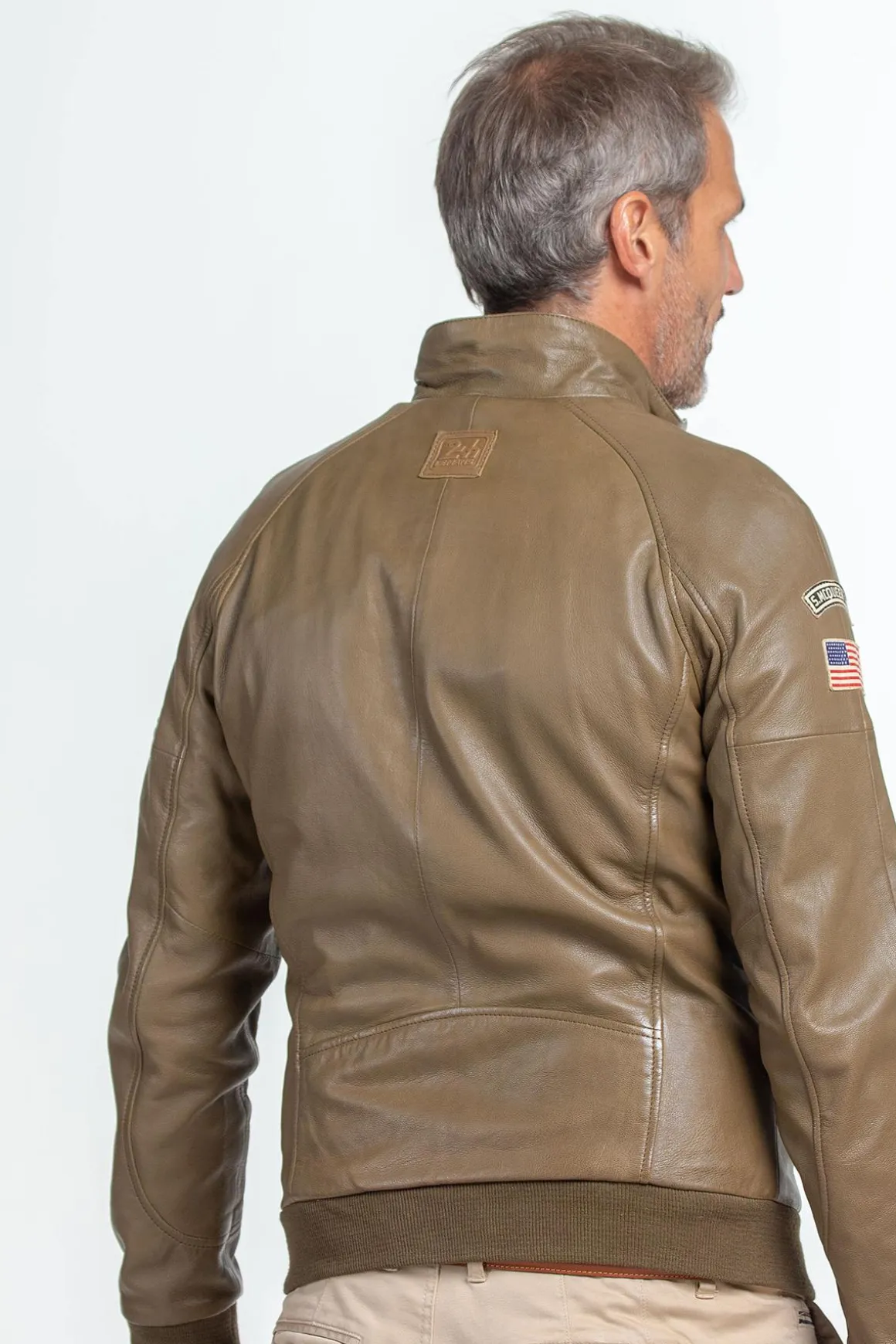 Blouson Homme Steve Mcqueen Harry Sheep Steve Mcqueen Crown Kaki
