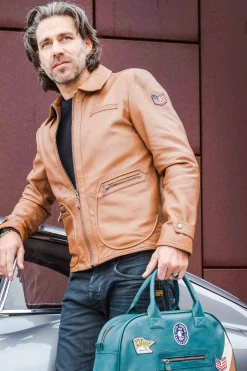 Blouson Homme Steve Mcqueen Joshua Tobacco