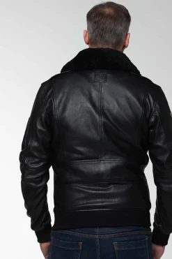 Blouson Homme Steve Mcqueen John Sheep Steve Mcqueen Crown Noir