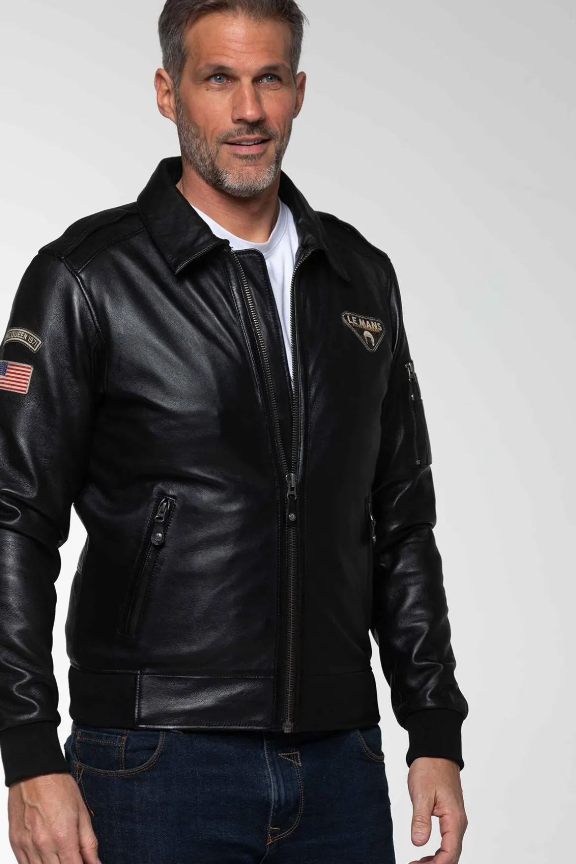 Blouson Homme Steve Mcqueen John Sheep Steve Mcqueen Crown Noir