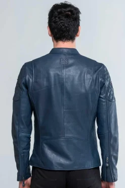 Blouson Homme Steve Mcqueen Lenny3 Royal Blue