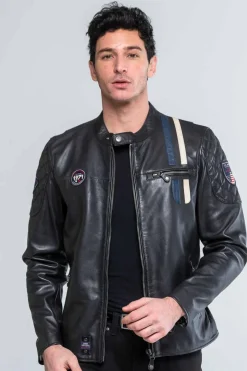Blouson Homme Steve Mcqueen Lenny3 Black