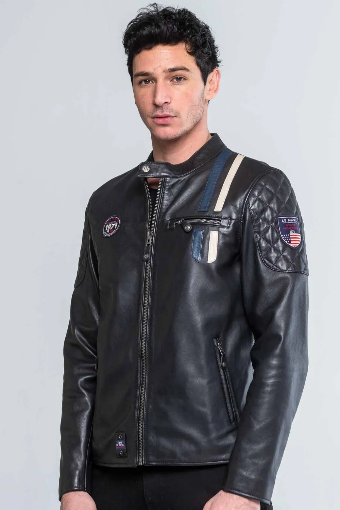 Blouson Homme Steve Mcqueen Lenny3 Black