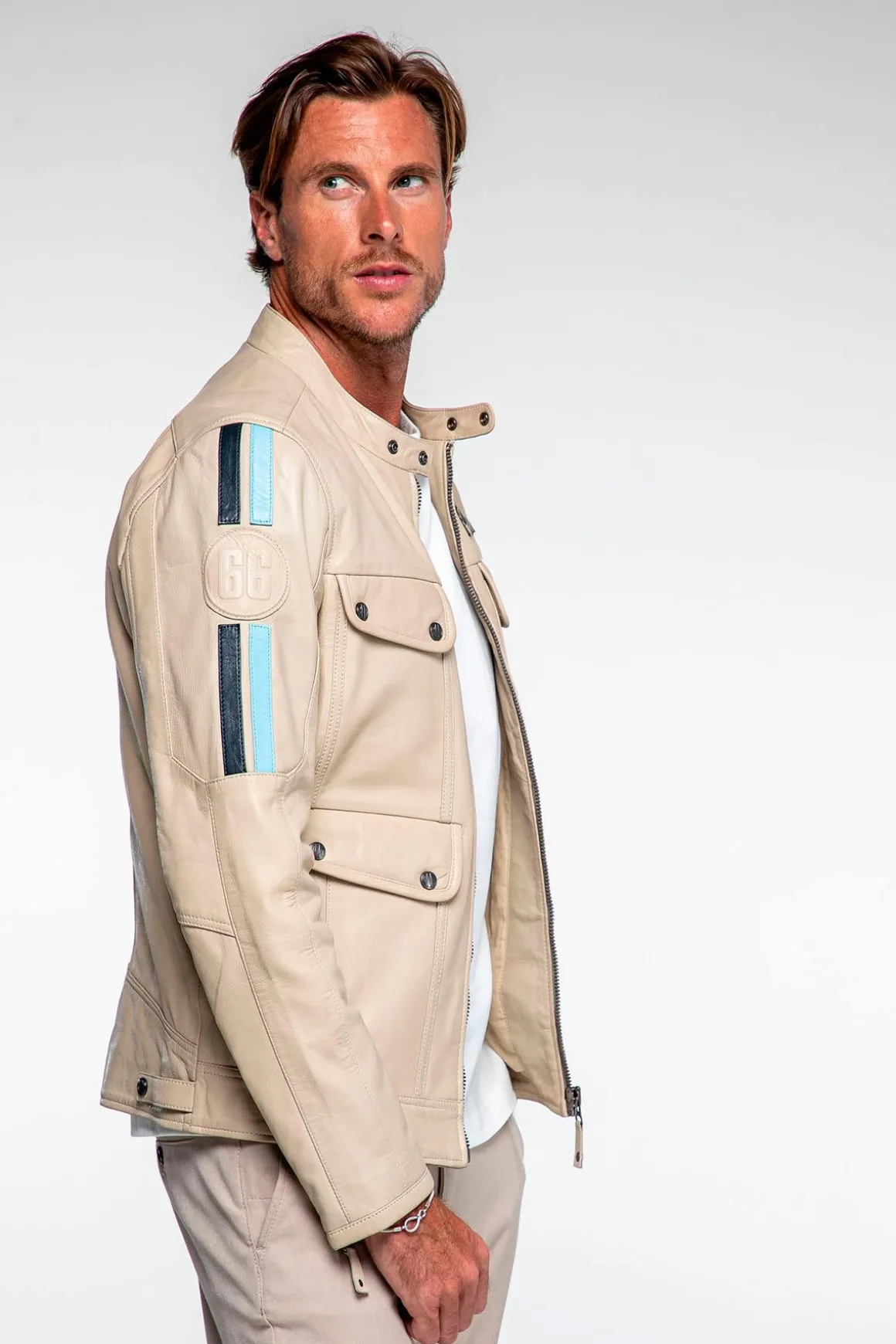 Blouson Homme Steve Mcqueen Lagache Ecru