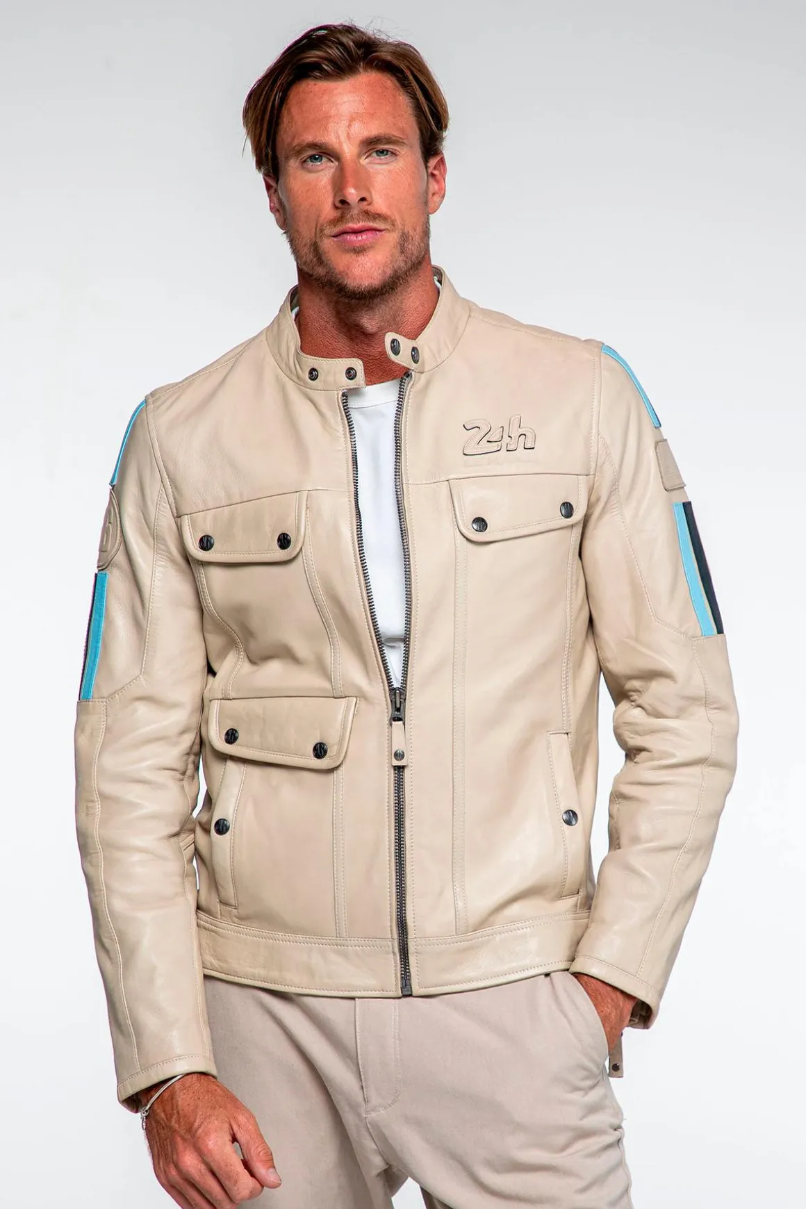 Blouson Homme Steve Mcqueen Lagache Ecru