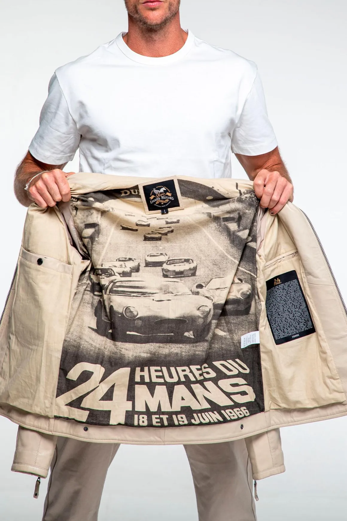 Blouson Homme Steve Mcqueen Lagache Ecru