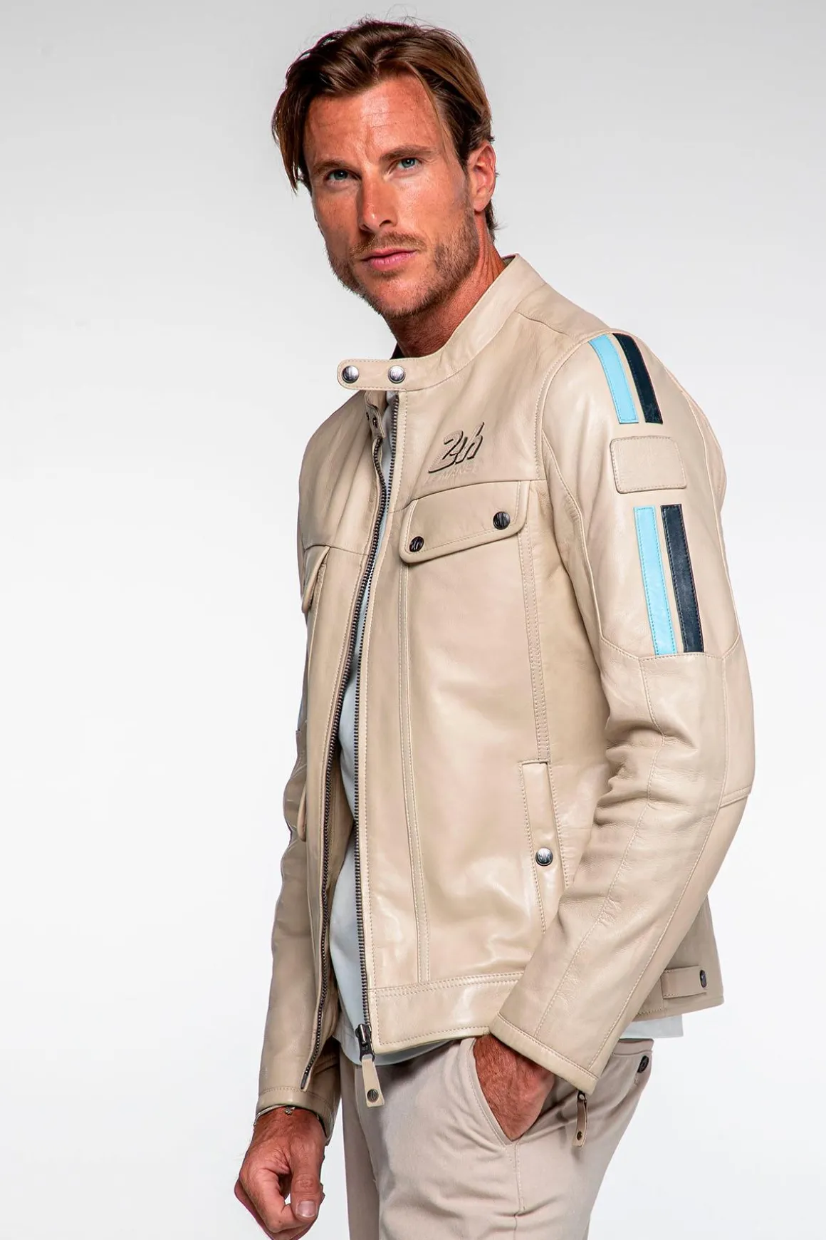Blouson Homme Steve Mcqueen Lagache Ecru