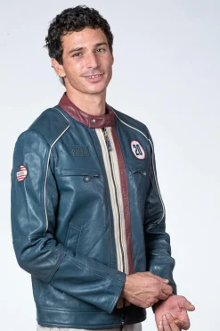 Blouson Homme Steve Mcqueen Liam Royal Blue