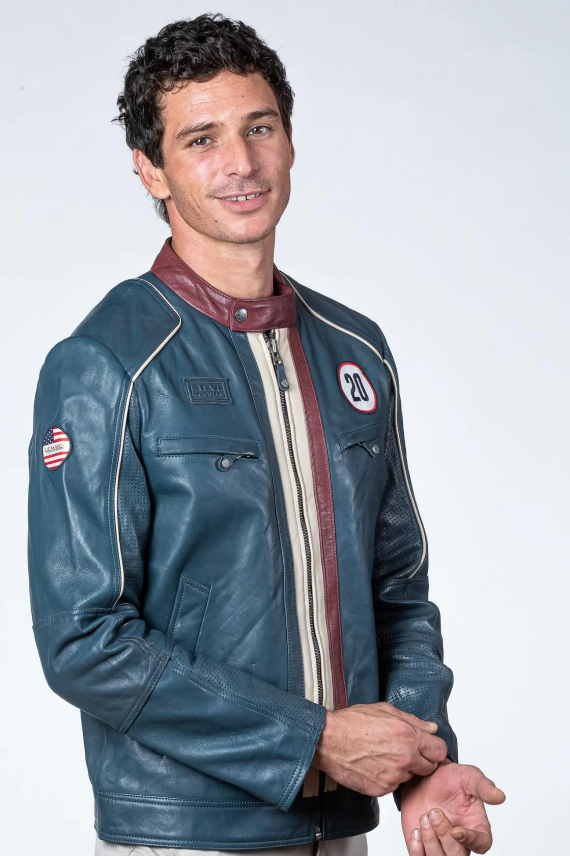 Blouson Homme Steve Mcqueen Liam Royal Blue