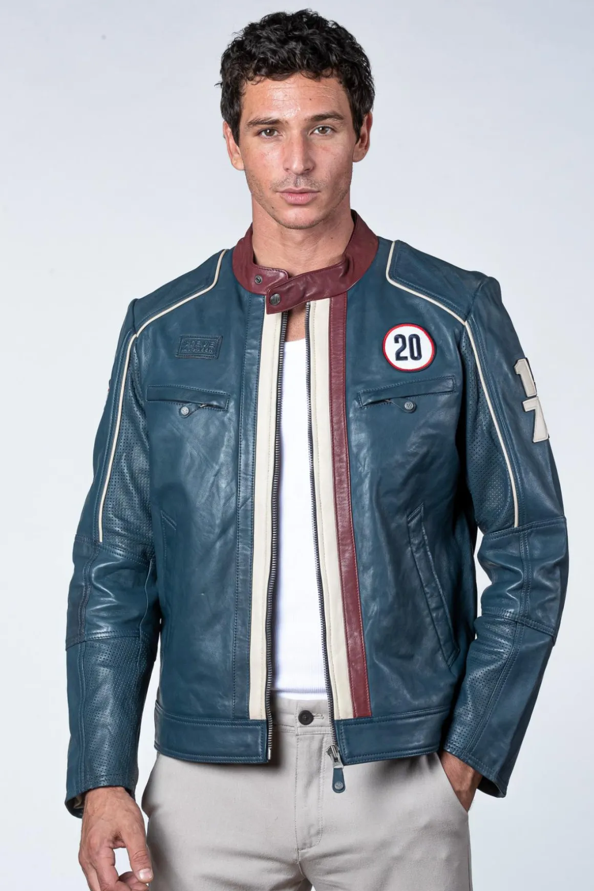 Blouson Homme Steve Mcqueen Liam Royal Blue
