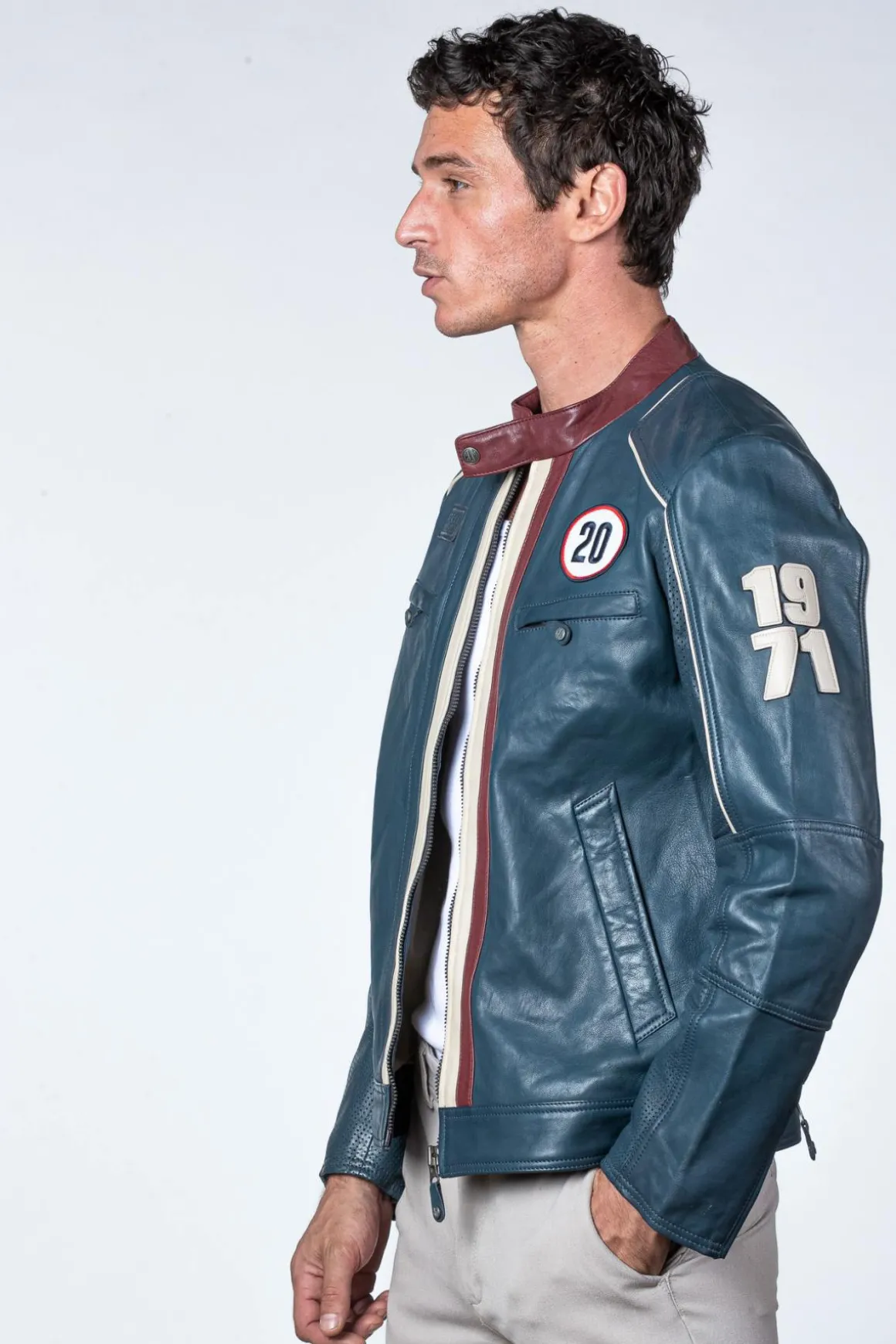 Blouson Homme Steve Mcqueen Liam Royal Blue