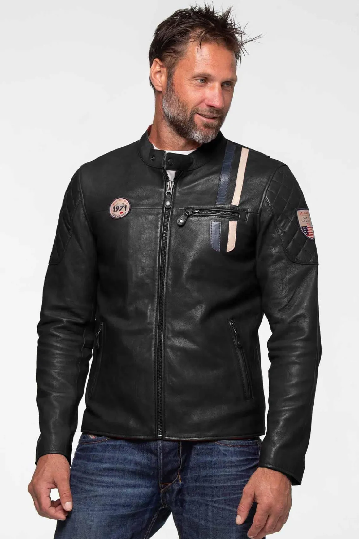 Blouson Homme Steve Mcqueen Lenny4 Black