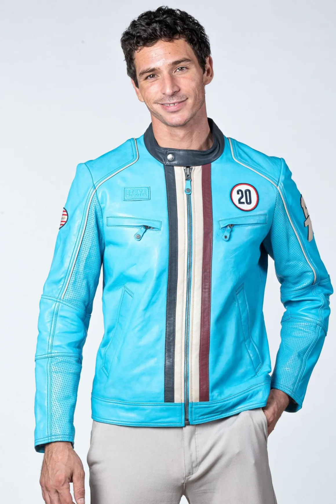 Blouson Homme Steve Mcqueen Liam Norse Blue