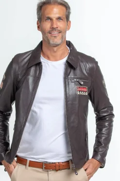 Blouson Homme Steve Mcqueen Lewis Sheep Steve Mcqueen Marron