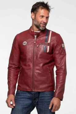 Blouson Homme Steve Mcqueen Lenny4 Dark Red