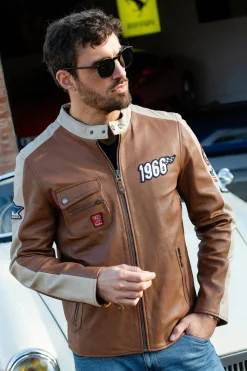 Blouson Homme Steve Mcqueen Roy Tobacco