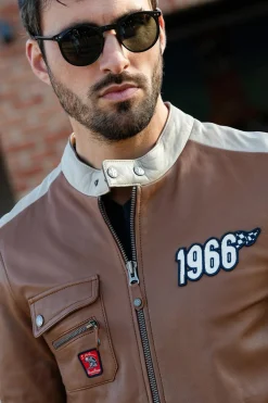 Blouson Homme Steve Mcqueen Roy Tobacco