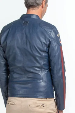 Blouson Homme Steve Mcqueen Scott Sheep Steve Mcqueen Bleu