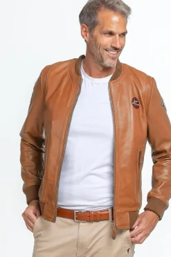 Blouson Homme Steve Mcqueen Stan Sheep Steve Mcqueen Crown Havane Zz40