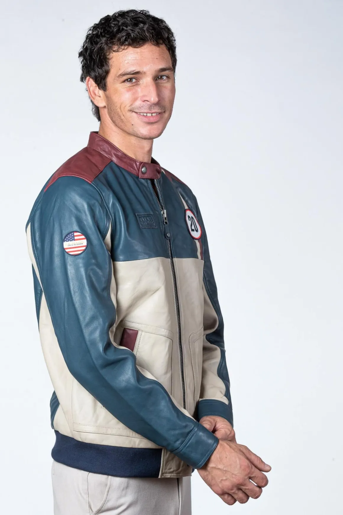 Blouson Homme Steve Mcqueen Titus Royal Blue