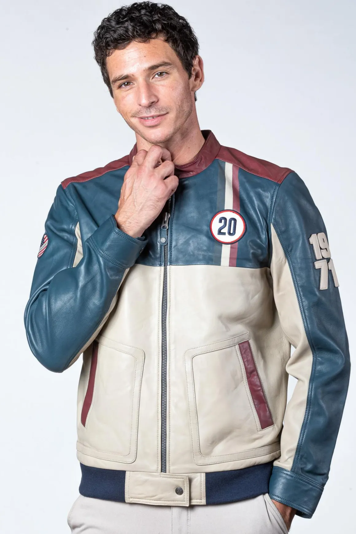 Blouson Homme Steve Mcqueen Titus Royal Blue