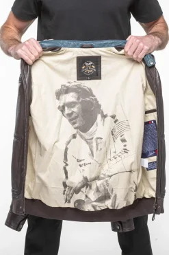 Blouson Homme Steve Mcqueen Titus2 Dark Brown
