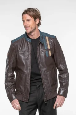 Blouson Homme Steve Mcqueen Titus2 Dark Brown