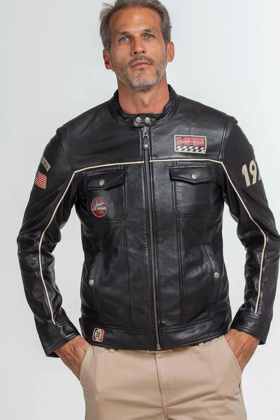 Blouson Homme Steve Mcqueen Tom Sheep Steve Mcqueen Crown Black