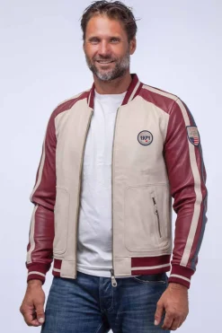 Blouson Homme Steve Mcqueen Walt Dark Red