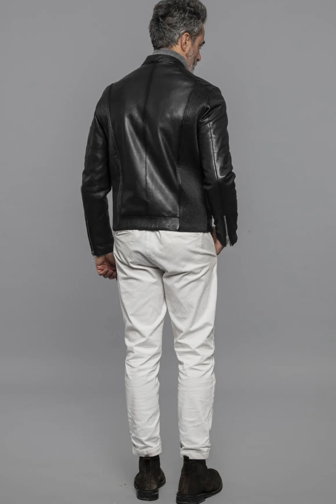 Blouson Homme The Jack Leathers Backwards Reversible Plonge Black