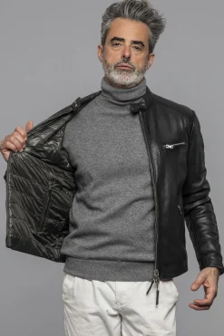 Blouson Homme The Jack Leathers Backwards Reversible Plonge Black
