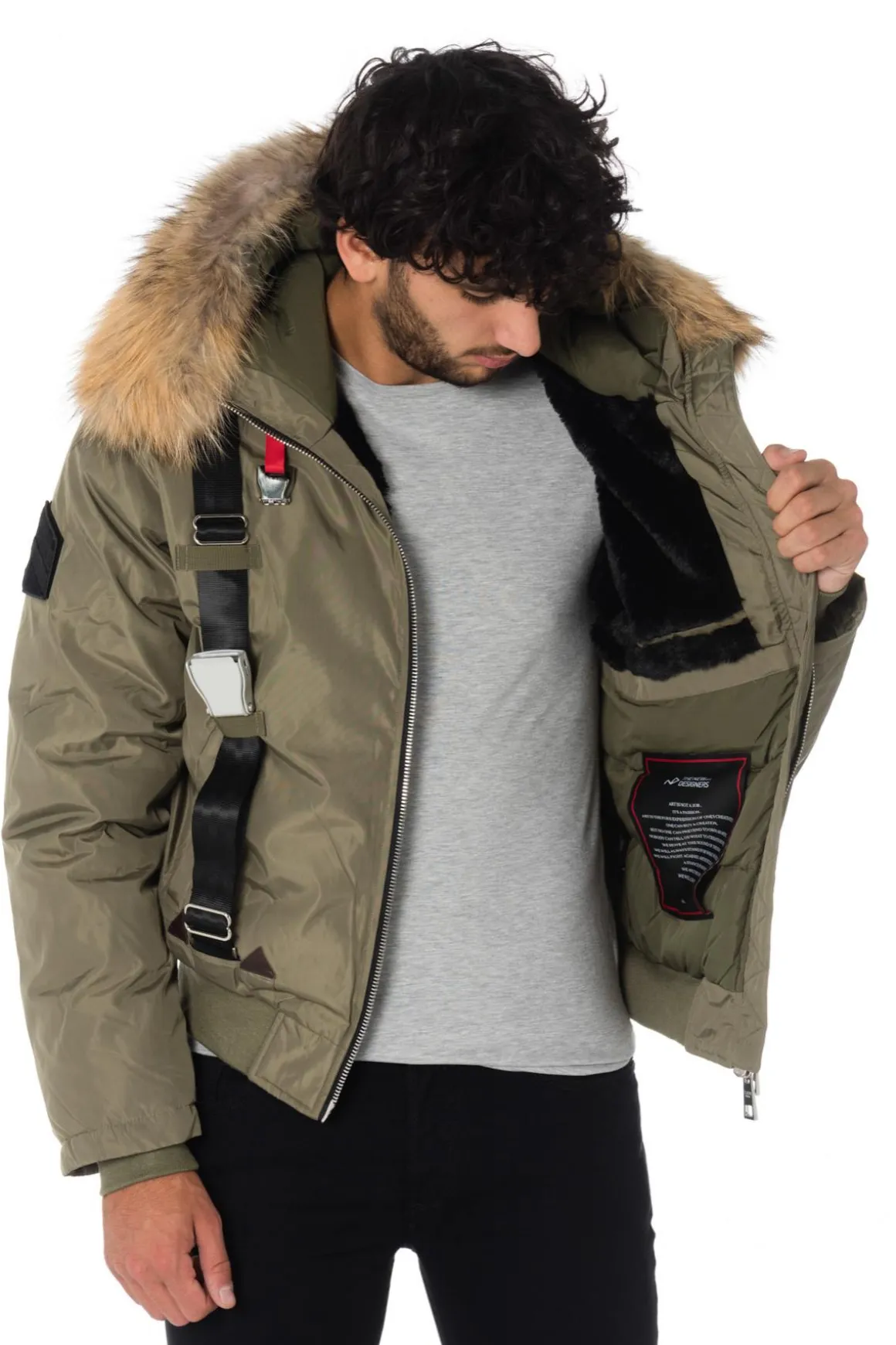 Blouson Homme The New Designers Pilot Kaki
