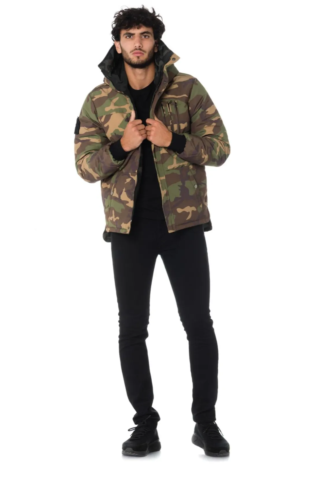 Blouson Homme The New Designers Snapped Black/Kaki