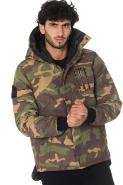 Blouson Homme The New Designers Snapped Black/Kaki