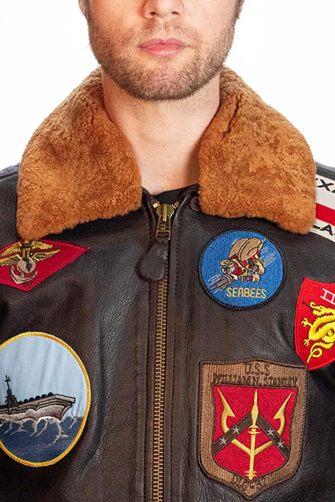 Blouson Homme Top Gun Tg-Lea-02 Jacket Men Brown