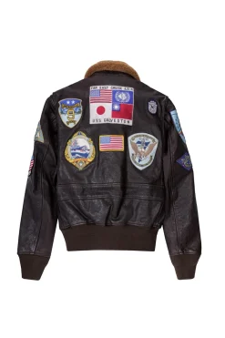Blouson Homme Top Gun Z201036T Brown Movie Heroes Top Gun
