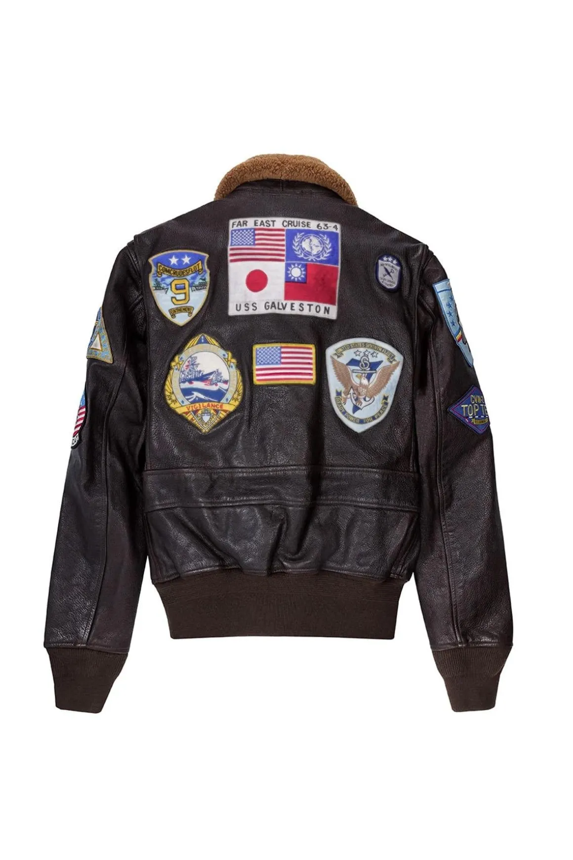Blouson Homme Top Gun Z201036T Brown Movie Heroes Top Gun